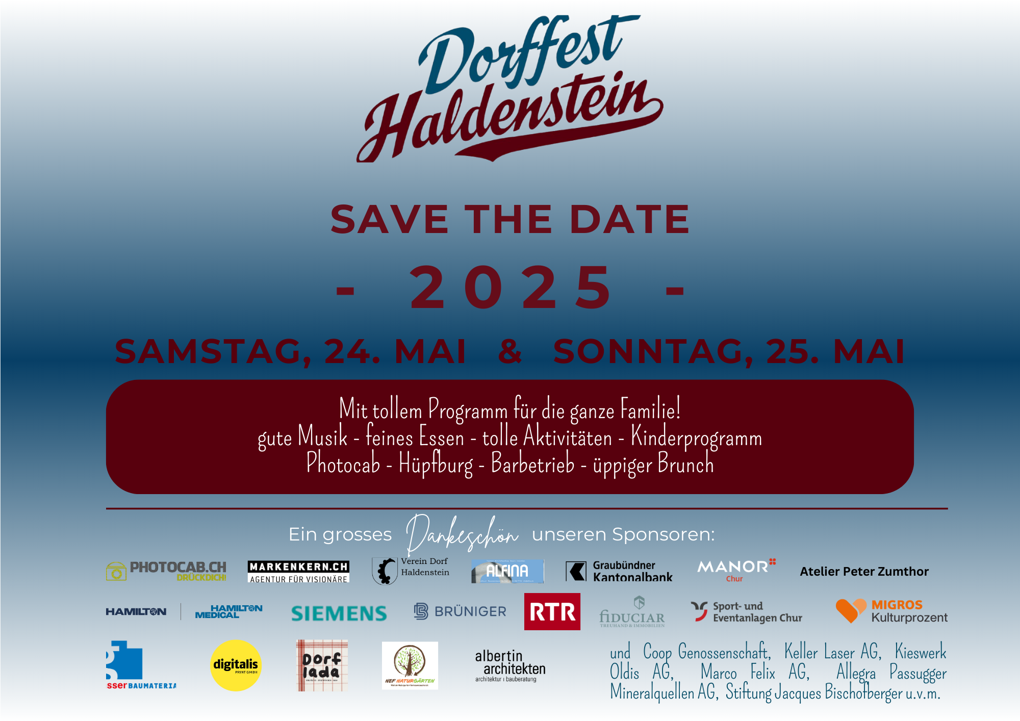 Dorffest Haldenstein 2025 | 瑞士国家旅游局