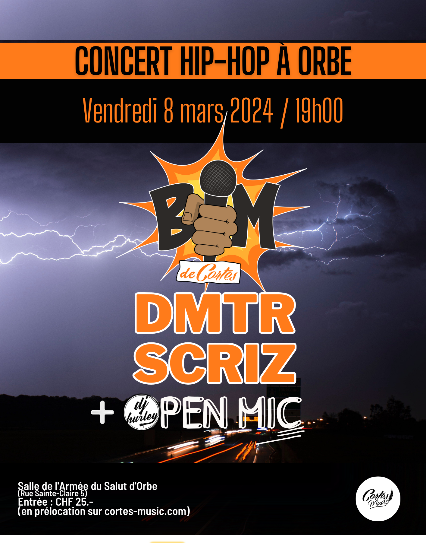 Bim De Cortes HipHop concerts Switzerland Tourism