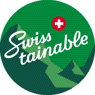 Label, Swisstainable, neutral, Geen regio, Berg, Vlag van Zwitserland