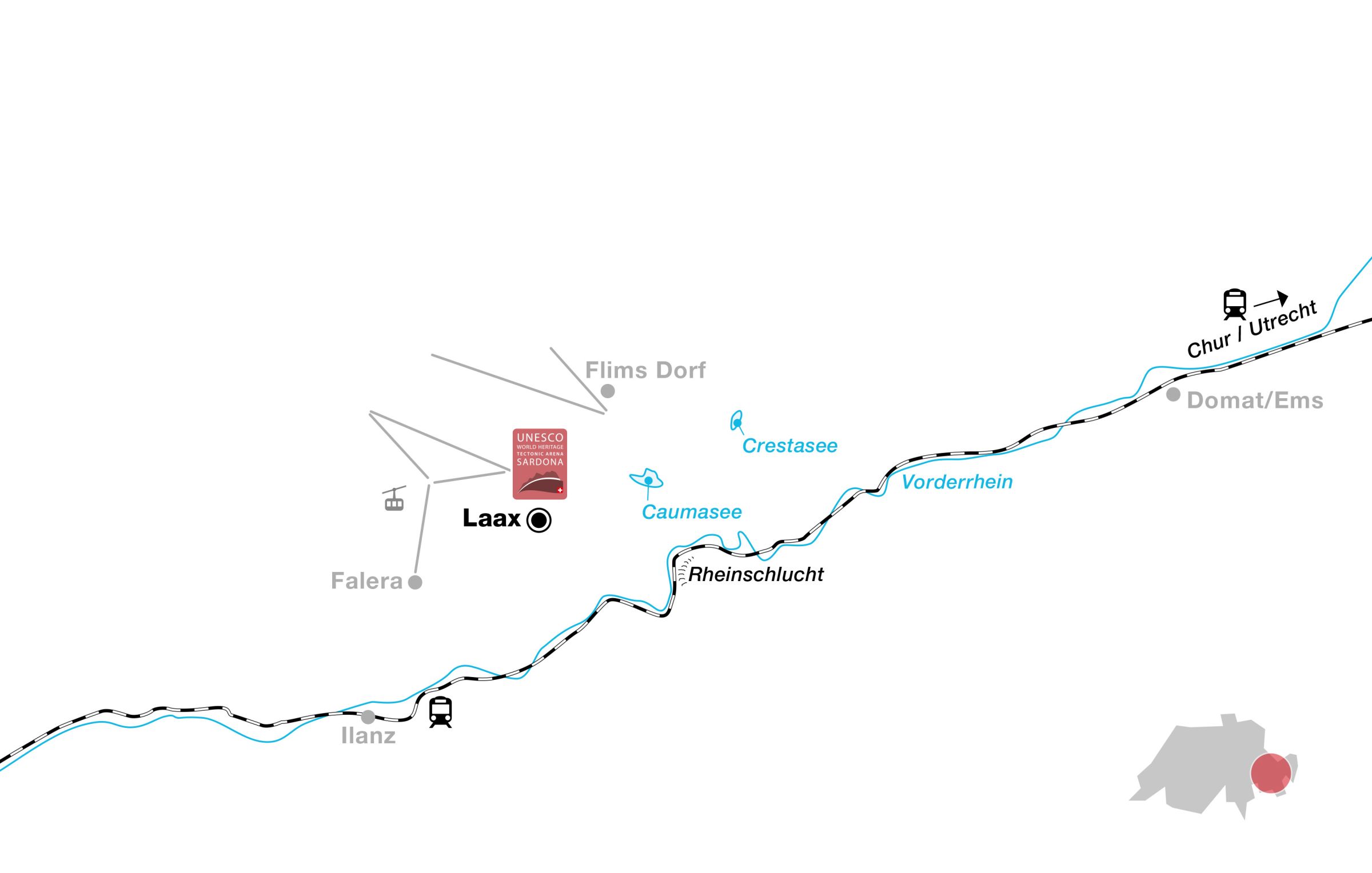 Kaart Swisstainable x Laax